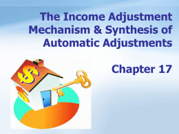 Chapter 17 The Income Adjustment Mechanism and Synthesis
