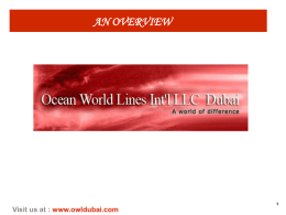 Danzas Tracking and Tracing - Ocean World Lines Intl Llc