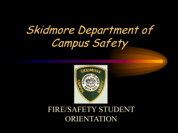 Skidmore Department of Campus Safety