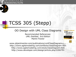 TCSS 305 UML Class Diagrams