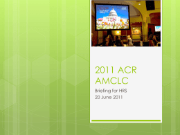 2011 ACR AMCLC