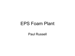 EPS Foam Plant
