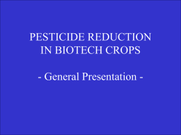 Pesticide reduction - ask