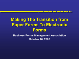 Forms, Supplies, & Services