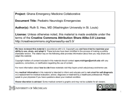 Pediatric Neurologic Emergencies