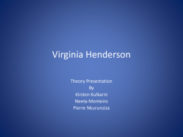Nursing Theorist - NEETA MONTEIRO, RN, BSN, CNRN, MS, AG &hellip;