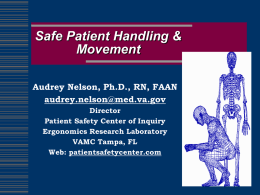 Preventing Back Injuries in Nurses: Safe Patient Handling