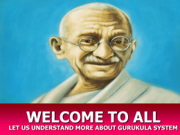 Gurukula System - Gandhigram Rural Institute