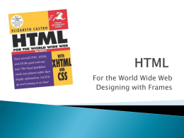 HTML - Web Page Design 1