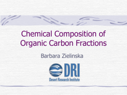Organic Carbon Fraction Composition