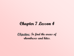 Chapter 7 Lesson 4 - Mrs.Lemons Geometry