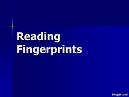 Reading Fingerprints - Sapp's Instructional Websites