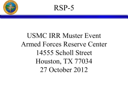 Marine Individual Reserve Support Group (MIRSO)