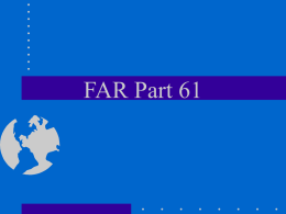 FAR Part 61 - Kansas State University