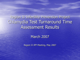 Region II Infertility Prevention Project Chlamydia Test
