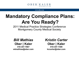 Mandatory Compliance Plans: Are You Ready?