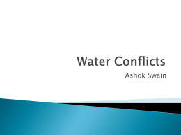 Water Conflicts - Uppsala University