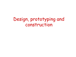 PowerPoint Presentation - Design, prototyping and construction
