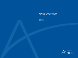 APICS OVERVIEW Presentation 2014