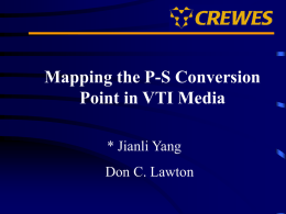 Mapping the Conversion Point in the VTI Media