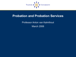 Probation and Probation Services
