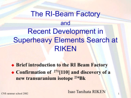The RI-Beam Factory and
