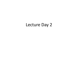 Lecture Day 2 - Glendale Community College : Home