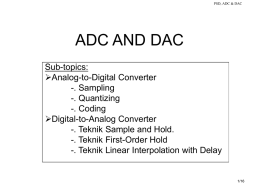 ADC, DAC, AND DISCRETE