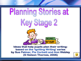 Planning Stories at Key Stage 2
