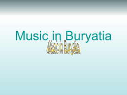 Music in Buryatia