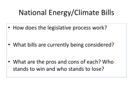 National Energy/Climate Bills - Test Page for the Apache