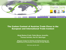 The Carbon Content of Austrian Trade Flows in the European