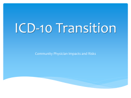 ICD-9 vs. ICD-10 - Valley Health Plan