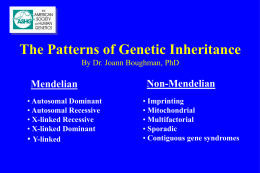 Patterns of Inheritance - American Society of Human Genetics