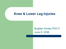 Knee & Lower Leg Injuries - Cleveland Clinic Hospital
