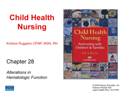Child Health Nursing - Salem State University