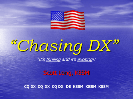 Chasing DX