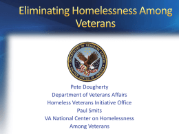 VA Veteran Homeless Programs - Military Family Research