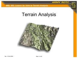 Intro to Terrain Analysis