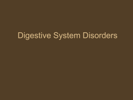 Digestive System Disorders
