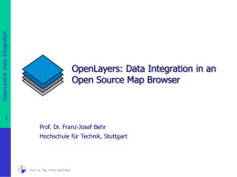 OpenLayers: Datenintegration in einem Open Source
