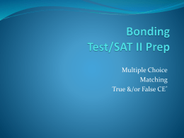 Nuclear Chemistry Test/SAT II Prep