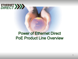 PoE Presentation