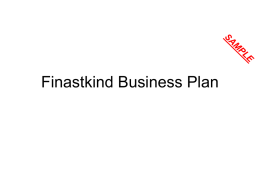 Finastkind Business Plan