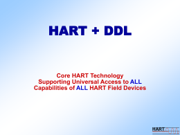 HART + DDL - ELECTRONIC DEVICE DESCRIPTION LANGUAGE