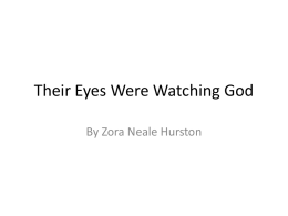 Their Eyes Were Watching God - Ste. Genevieve R