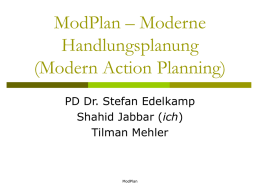 ModPlan – Moderne Handlungsplanung (Modern Action Planning)