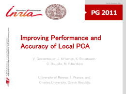 Improving Performance and Accuracy of Local PCA