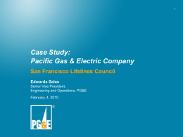 PG&E presentation template - City and County of San