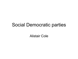 Social Democratic parties - univ